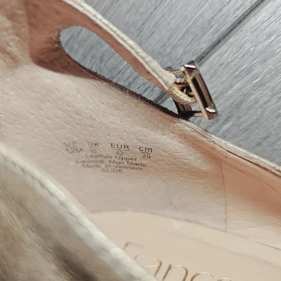 Franco Sarto antique gold ankle-strap flats, size 12 - Picture 7 of 15